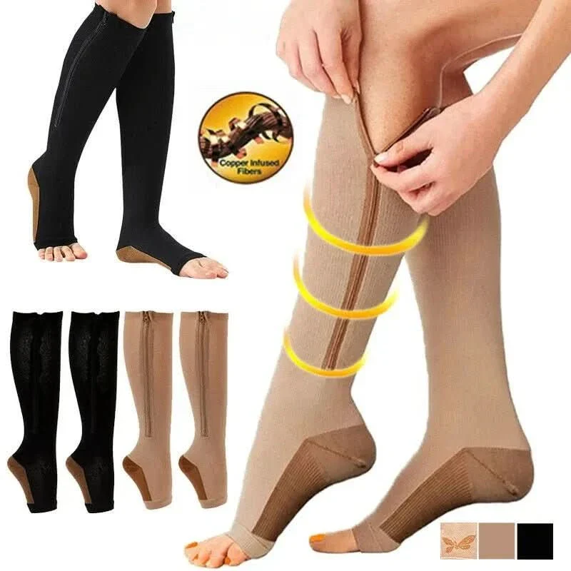 CIRCULARELIEF – Compression Socks with Zipper for Support and Relief - Image 7