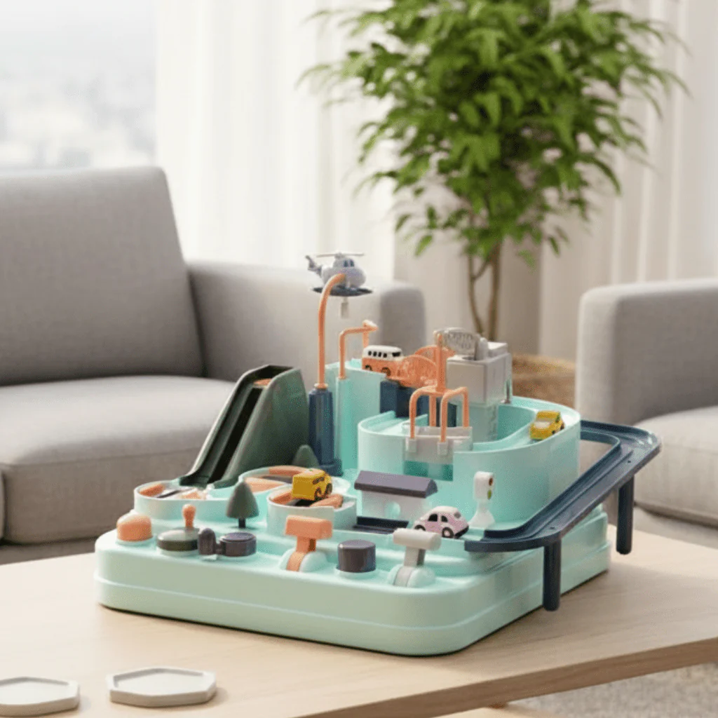 CityAdventure - Interactive city playset with cars & helicopter for children aged 3+
