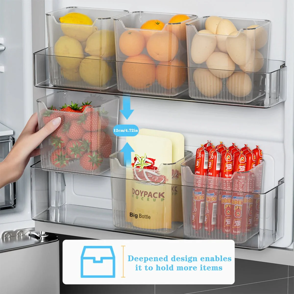 CLARIBOX – Transparent refrigerator boxes for tidy door and interior storage - Image 4