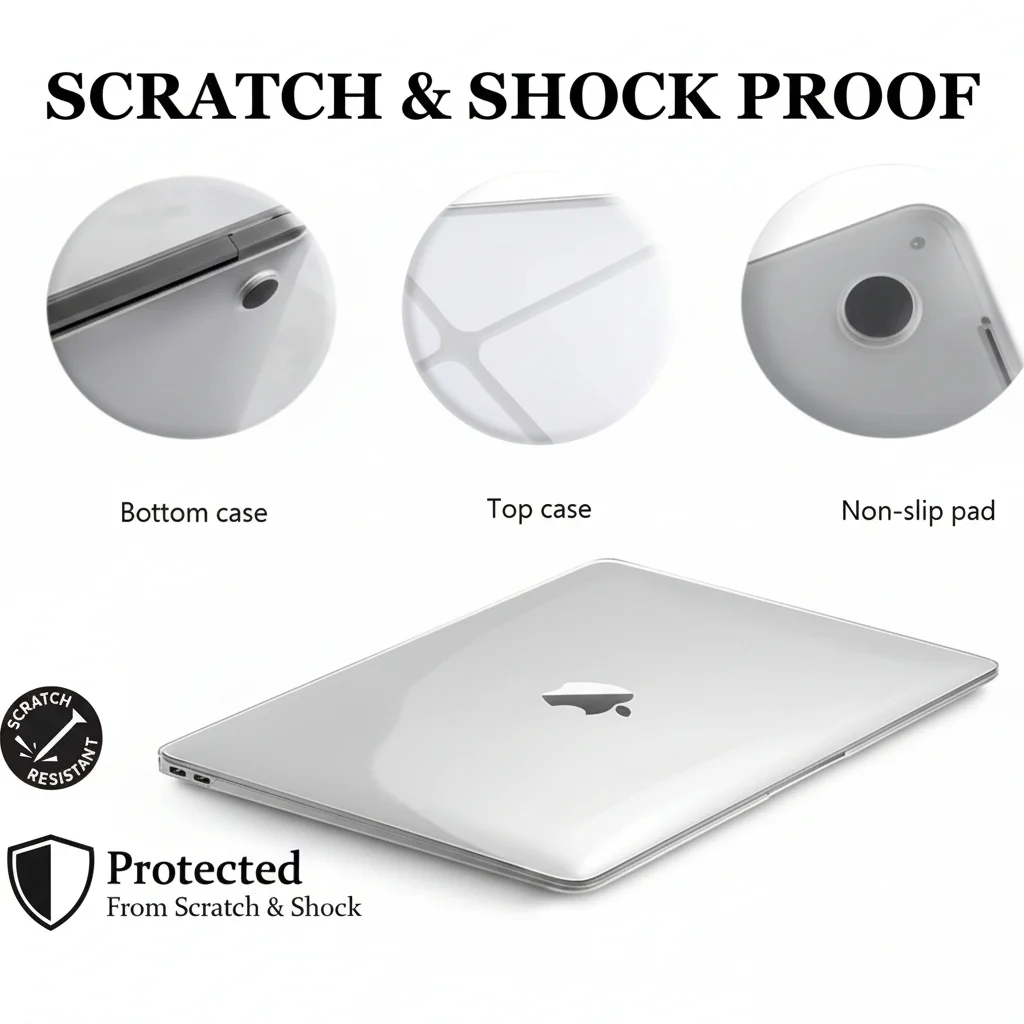 CLARIVIEW – Transparent Laptop Case for MacBook Air & Pro with Durable All-Around Protection - Image 5