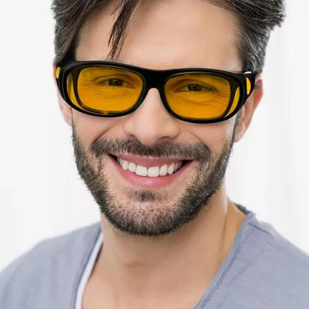 CLARIVUE – Night glasses with HD lenses & glare protection for safe driving at night - Image 3