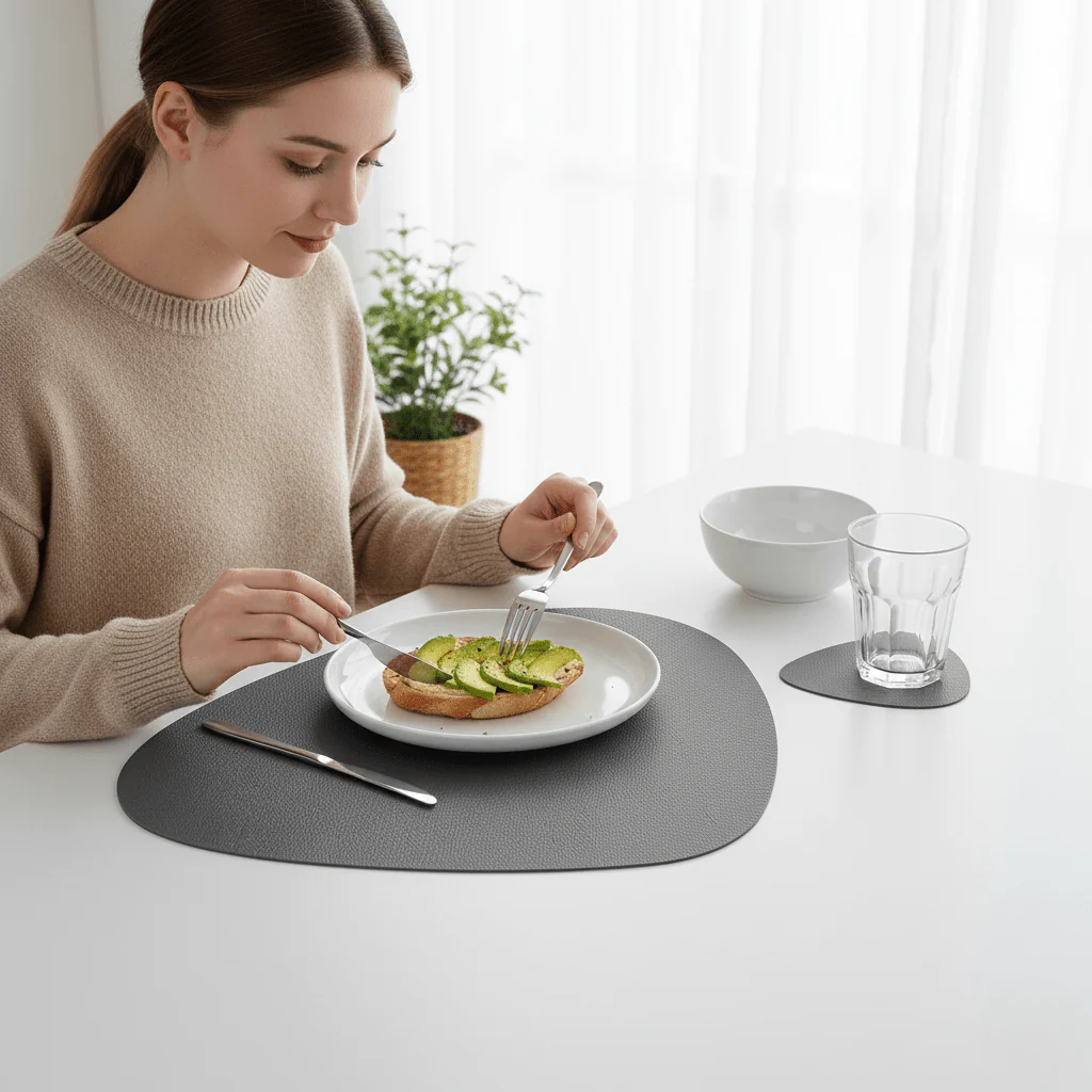 CLARO SET – Elegant placemat and coaster set, heat-resistant and easy to care for - Image 2