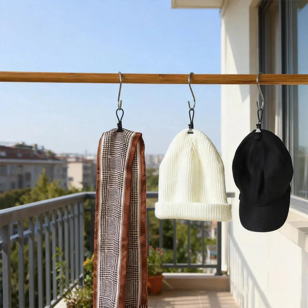CLASPON – Multifunctional black towel clamps for windproof drying - Image 4