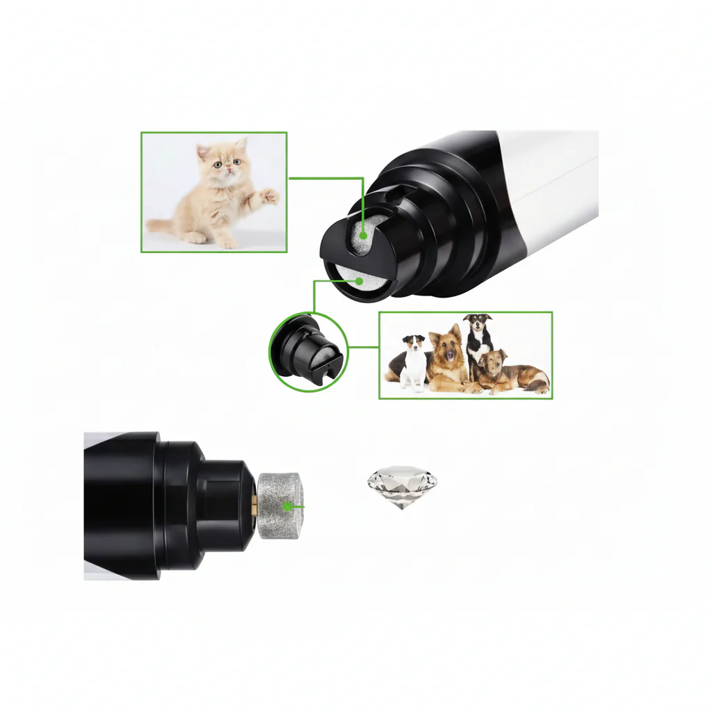 CLAWCARE LITE – Quiet Electric Nail Grinder for Dogs & Cats - Image 5