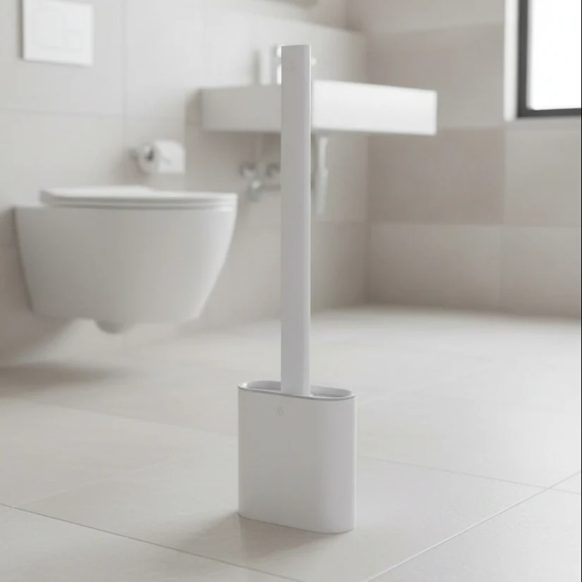 CleanBrush – Hygienic Silicone Toilet Brush with Wall Mount