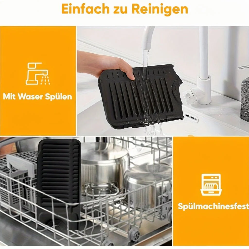 CLEANKITCH - Practical Splash Guard for Kitchen Sinks with Quick Drainage - Image 7