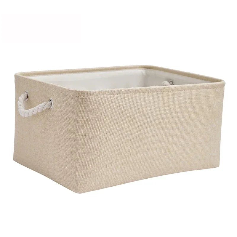 CLEANLIN – Environmentally Friendly Storage Basket Made of Linen Fabric for Bedroom & Living Room - Image 8