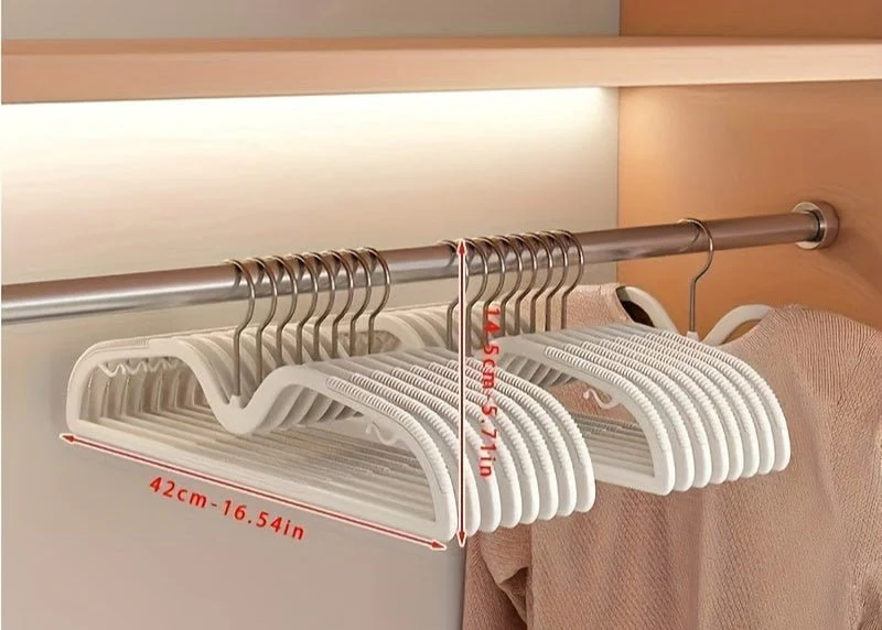CLOSETIQ – Space-saving, non-slip clothes hanger with 360° rotatable hook for optimal organization - Image 11