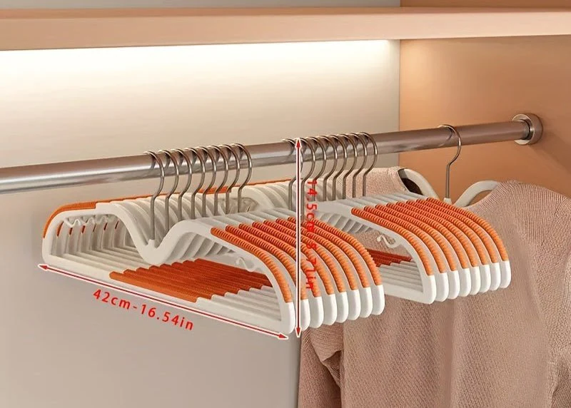 CLOSETIQ – Space-saving, non-slip clothes hanger with 360° rotatable hook for optimal organization - Image 12