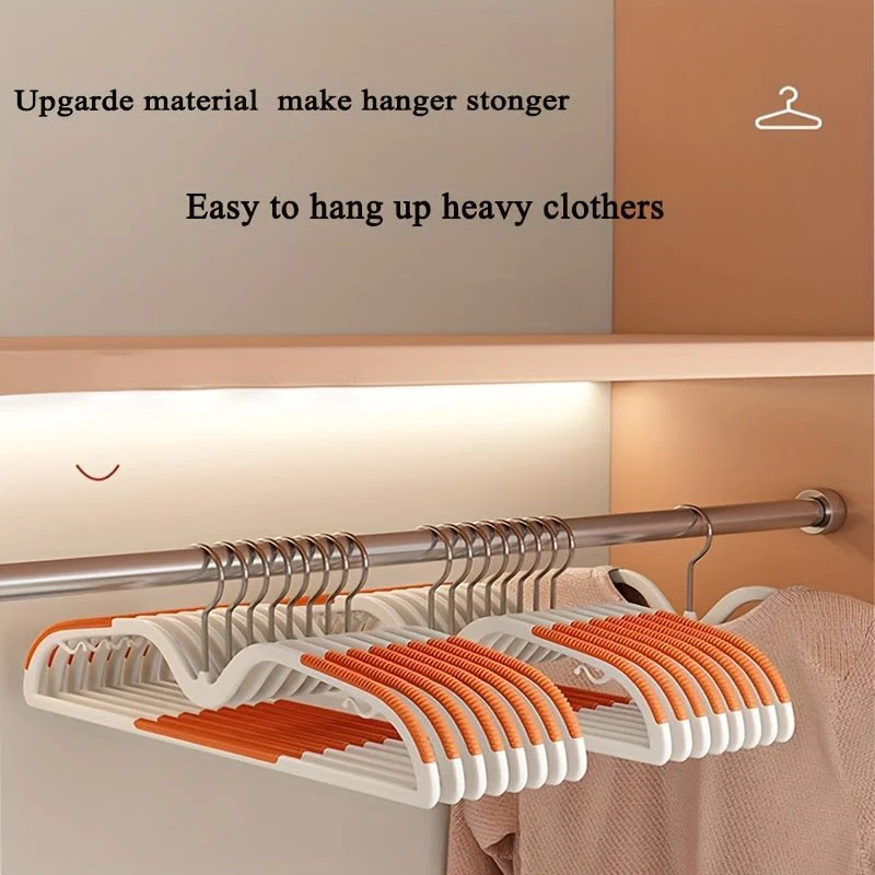 CLOSETIQ – Space-saving, non-slip clothes hanger with 360° rotatable hook for optimal organization - Image 9
