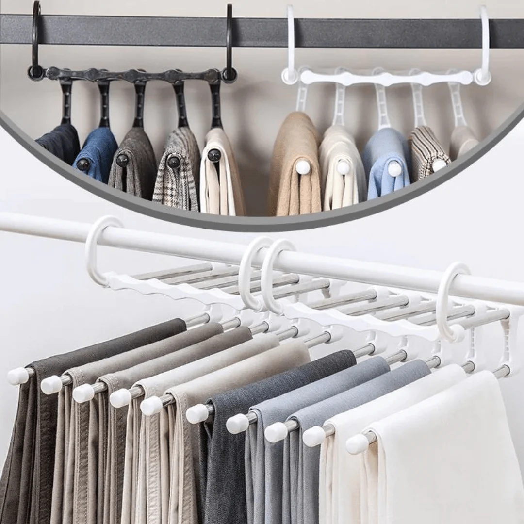 CLOSETMAX – Space-saving 5-in-1 Foldable Clothes Hanger Set - Image 2