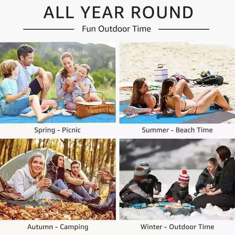 COASTLINE – Extra large waterproof outdoor beach blanket for relaxation - Image 4