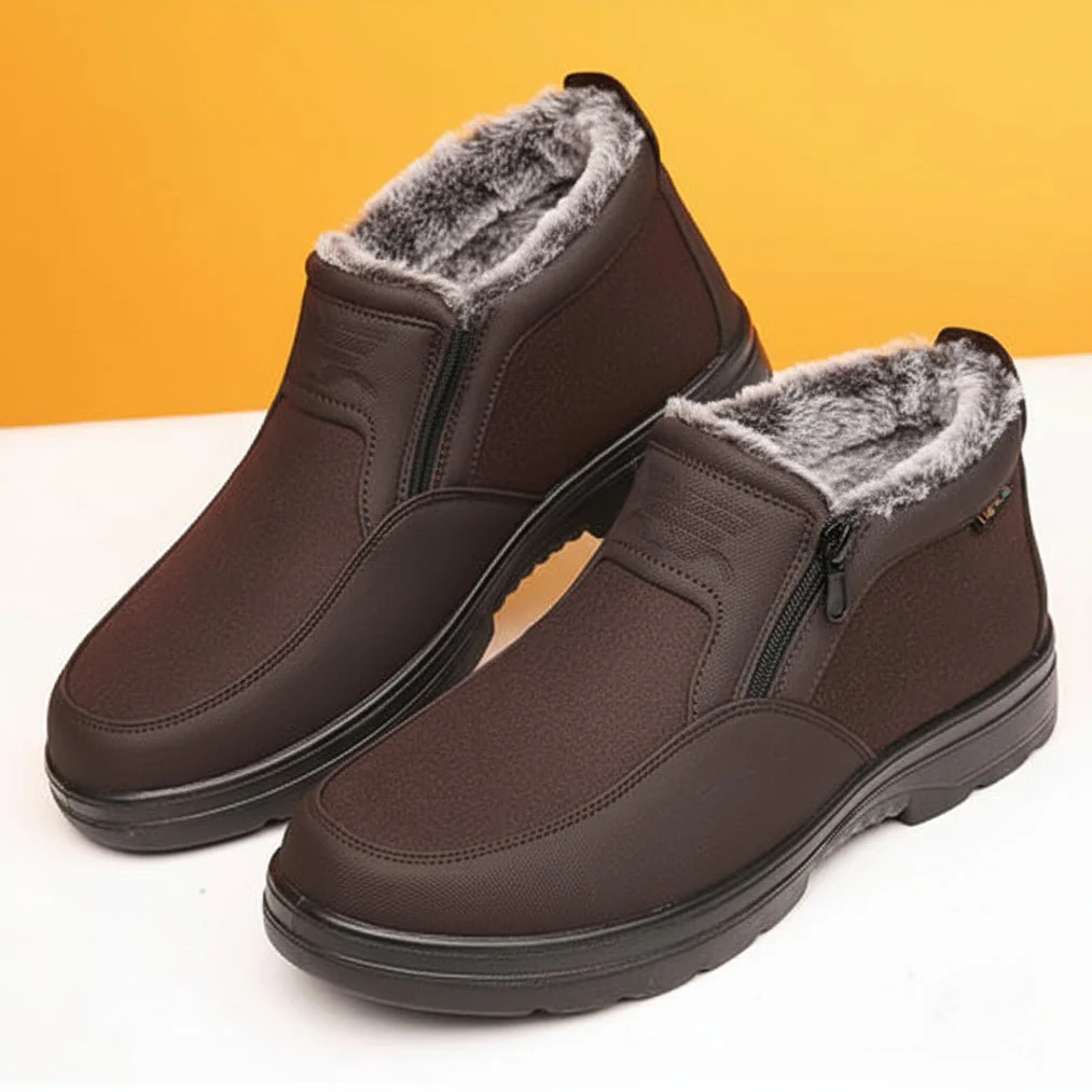 COLDVEX – Orthopedic Waterproof Men's Winter Shoes with Thermal Fur and Non-Slip Sole - Image 4
