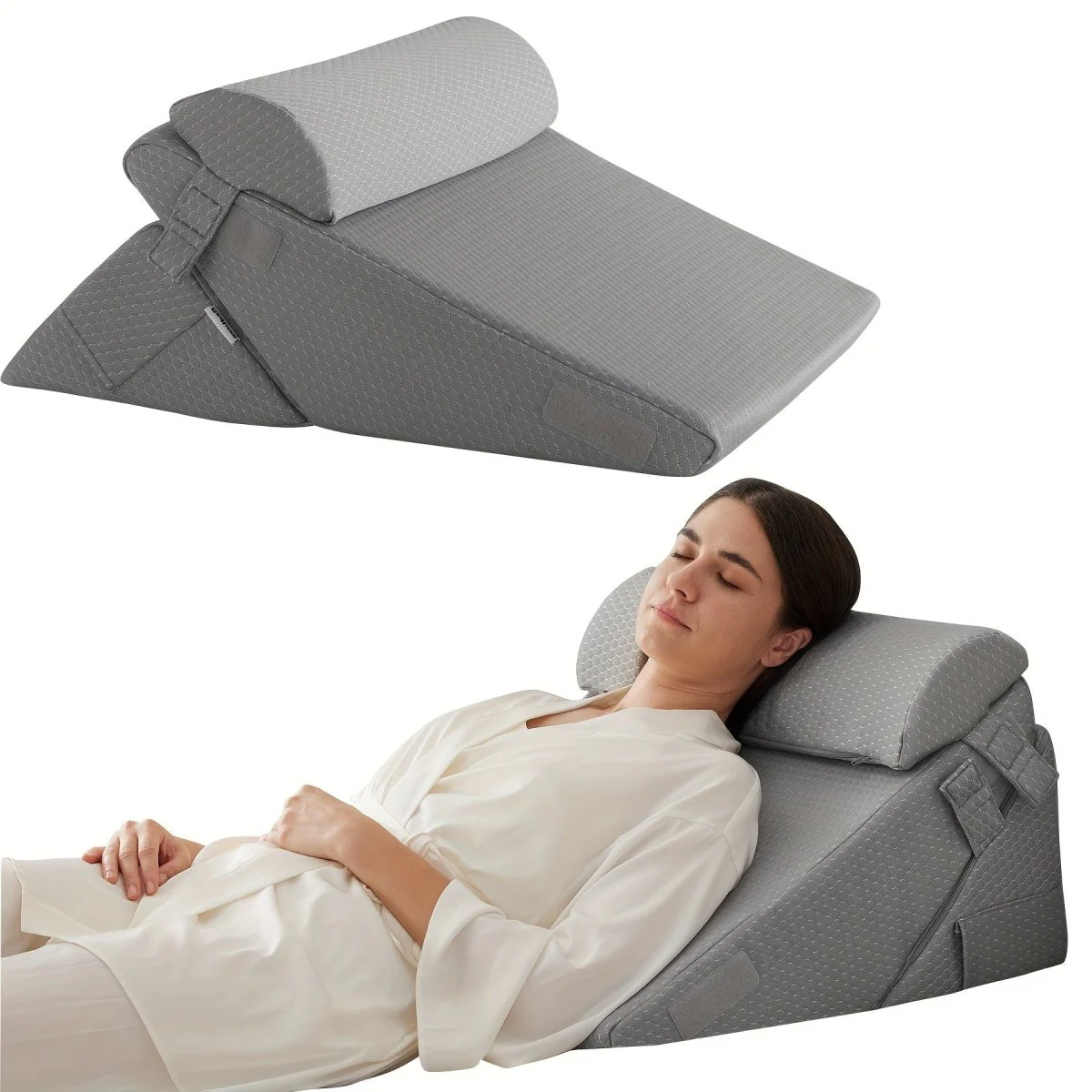 COMFORTRISE – Adjustable Memory Foam Wedge Cushion for Back and Leg Relaxation - Image 10