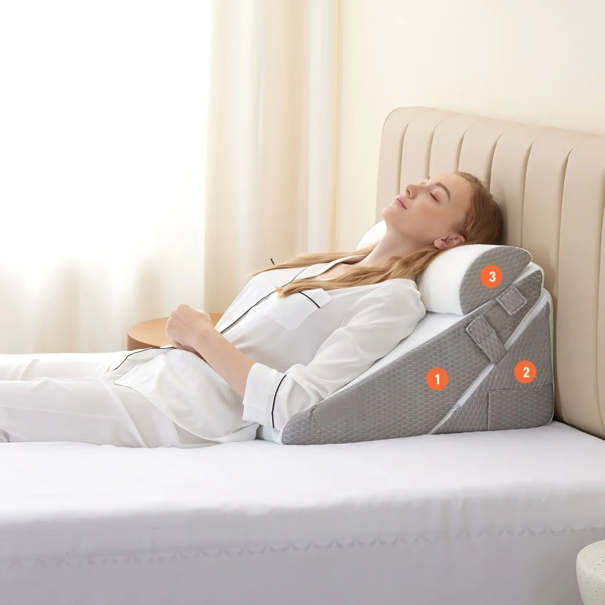 COMFORTRISE – Adjustable Memory Foam Wedge Cushion for Back and Leg Relaxation - Image 3