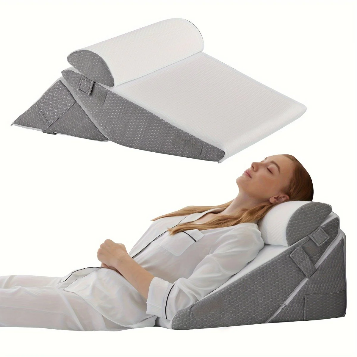 COMFORTRISE – Adjustable Memory Foam Wedge Cushion for Back and Leg Relaxation - Image 7