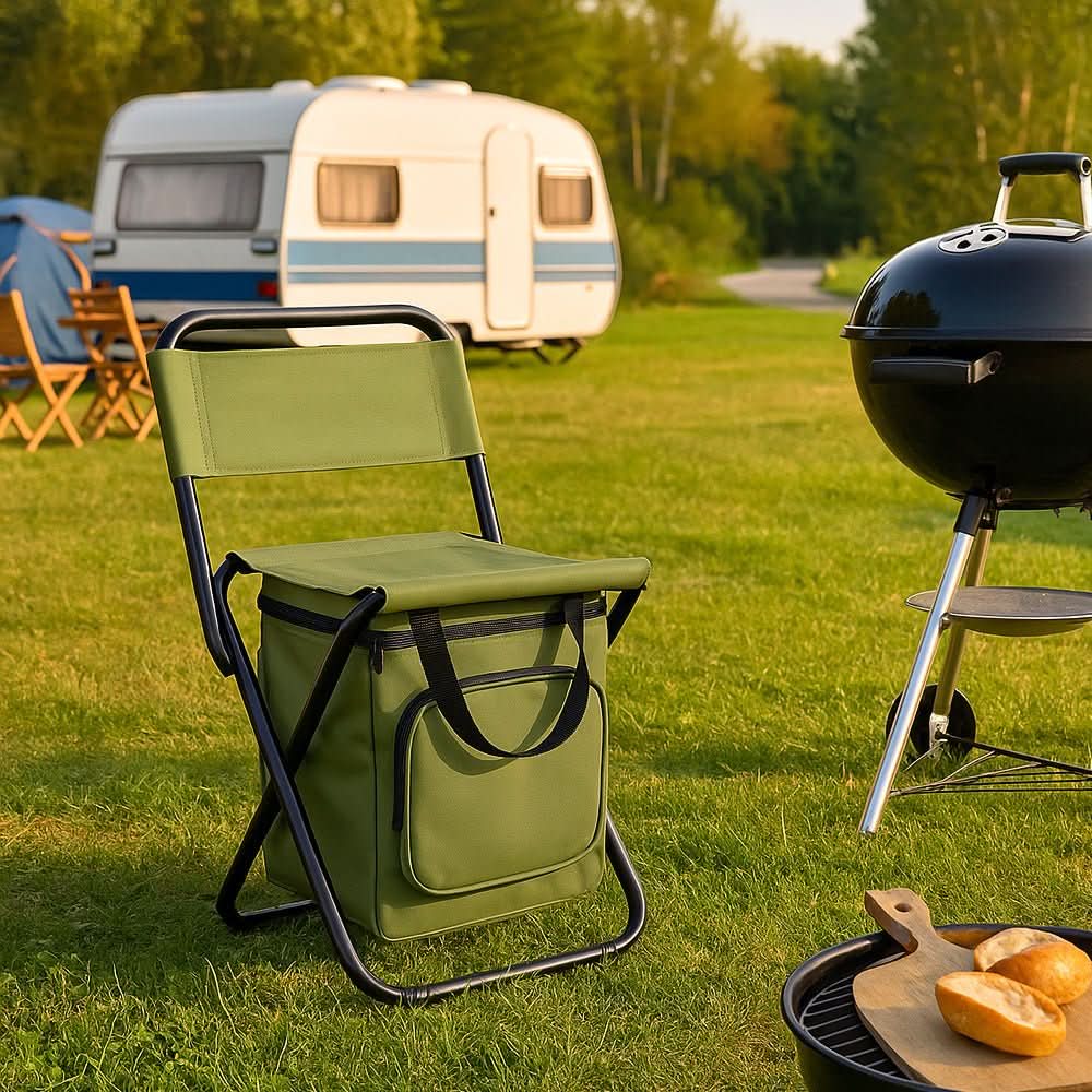 COOLCAMP CHAIR - Folding chair with backrest & integrated cool bag - Image 3