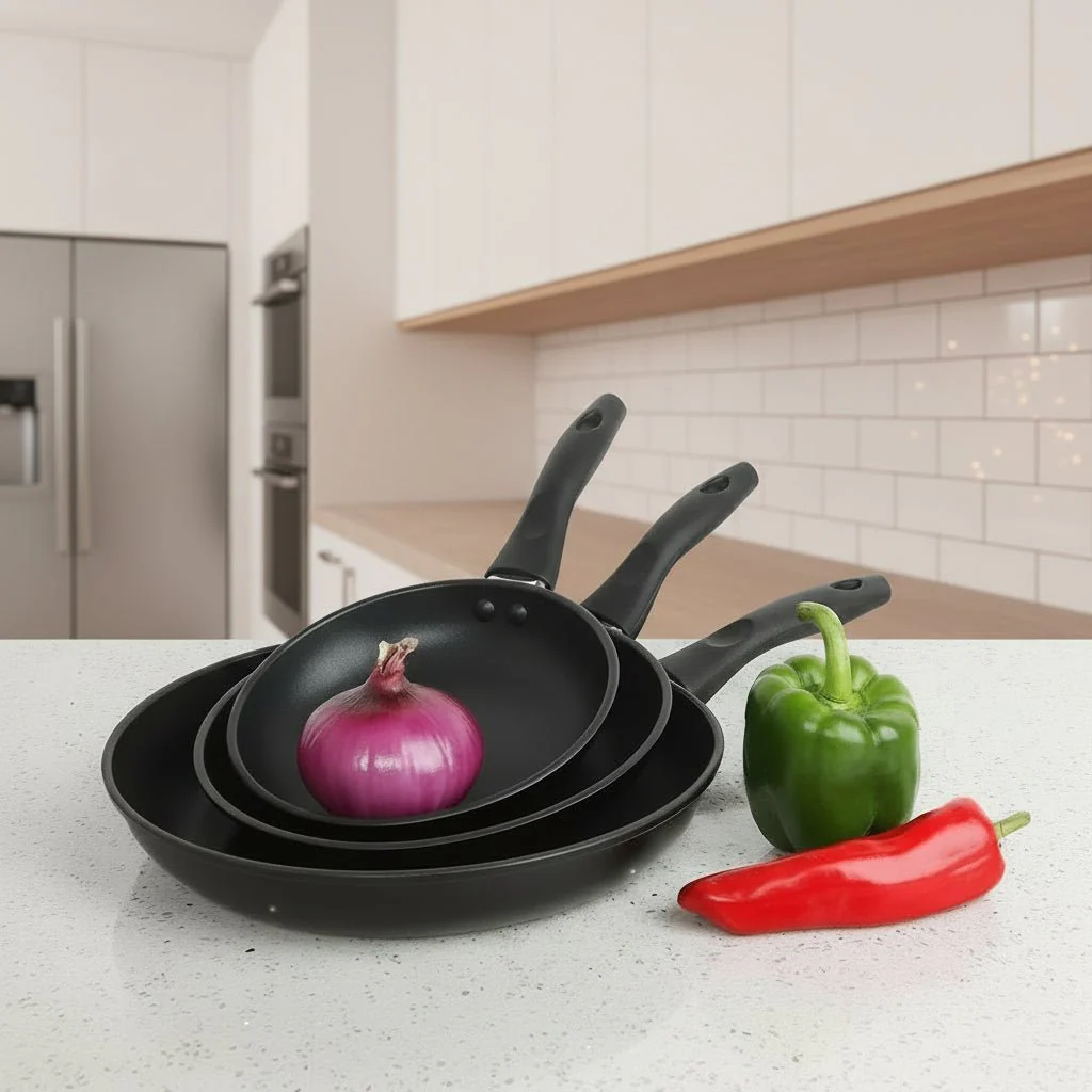 COOLTOUCH PAN – 3-piece Non-stick Pan Set for Effortless Everyday Cooking - Image 2