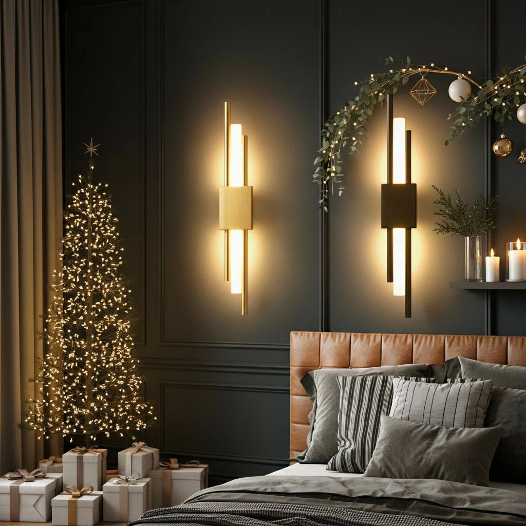 COPERLINE – Modern LED Wall Light made of Metal & Acrylic with 3 Light Colors