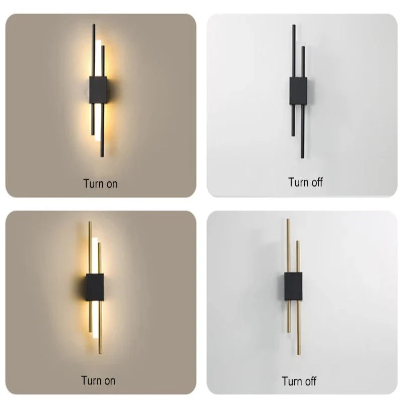COPERLINE – Modern LED Wall Light made of Metal & Acrylic with 3 Light Colors - Image 8