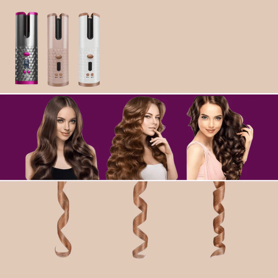 Cordless Hair Styler - Cordless curling iron for shiny & healthy curls - Image 2