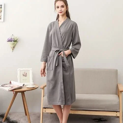 CottonWave – Unisex Waffle Bathrobe made from 100% Cotton - Image 12