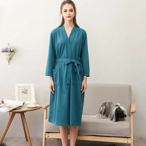 CottonWave – Unisex Waffle Bathrobe made from 100% Cotton - Image 8