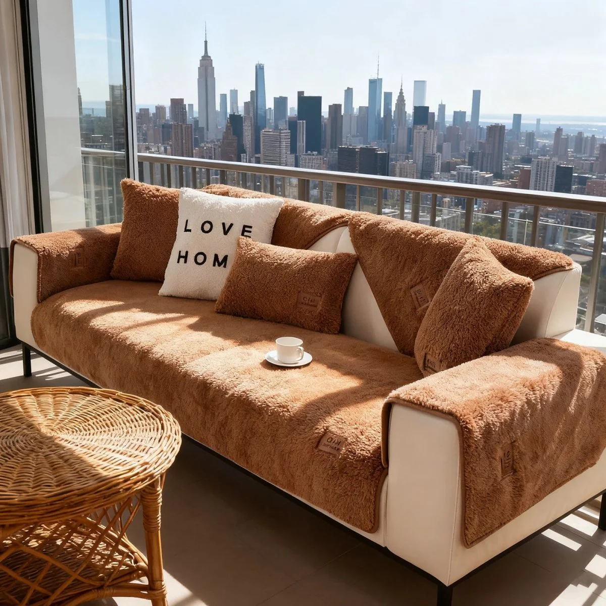 COUCHCLOUD – Plush sofa cover made of lambswool for warmth and protection - Image 2
