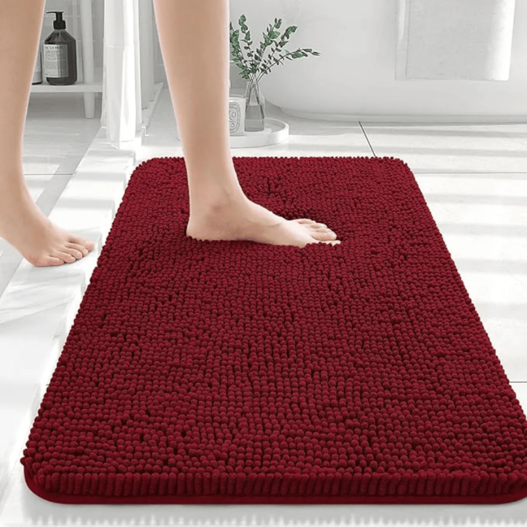 COZYBATH – Soft, non-slip chenille bath mat for daily use in the bathroom - Image 3