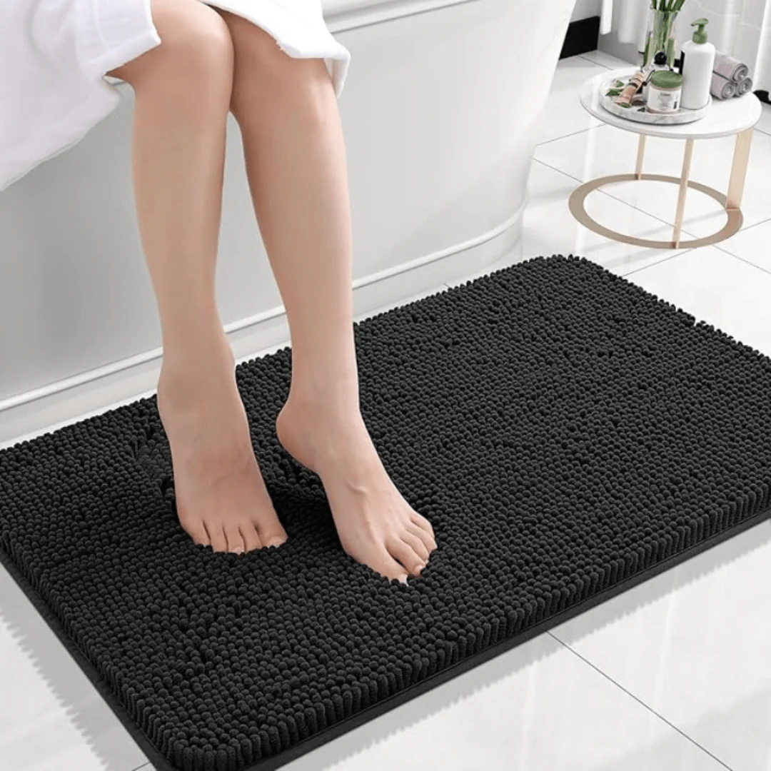 COZYBATH – Soft, non-slip chenille bath mat for daily use in the bathroom - Image 7