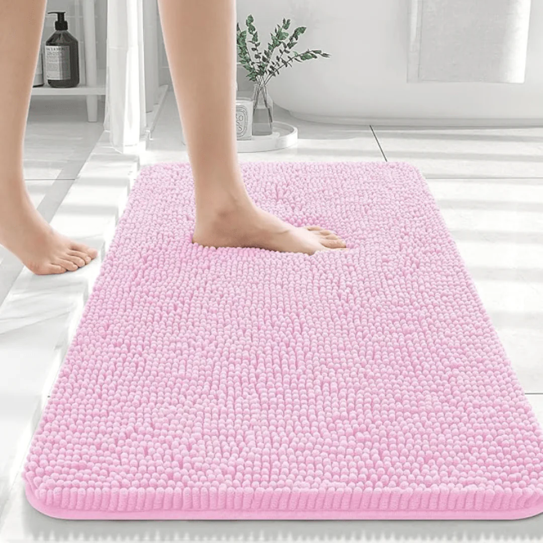 COZYBATH – Soft, non-slip chenille bath mat for daily use in the bathroom - Image 9