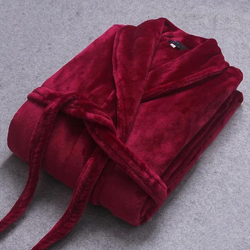COZYCORAL – Light winter bathrobe made of coral fleece with belt & side pockets - Image 7