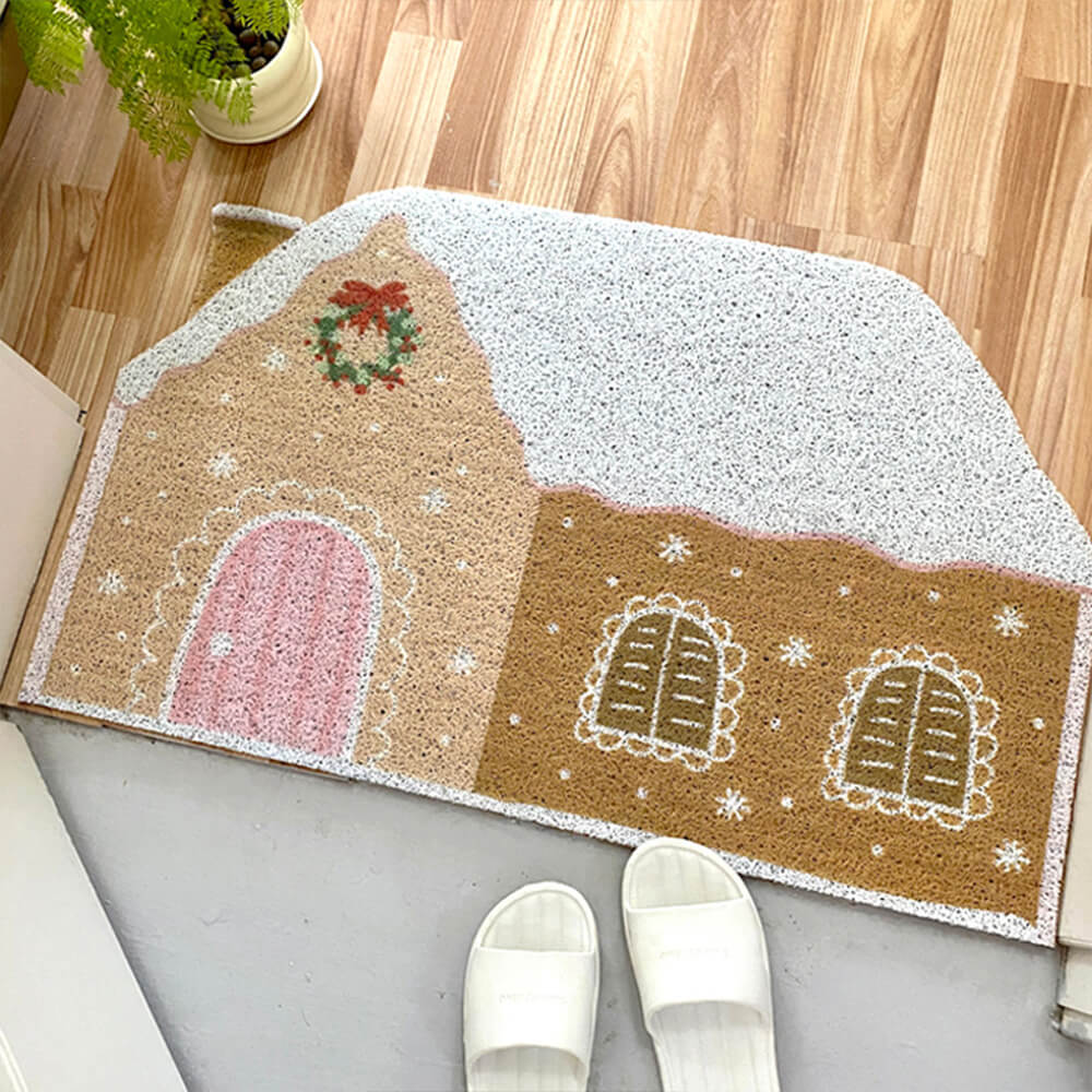 COZYCRUMB – Non-slip solid carpet with gingerbread motifs - Image 5