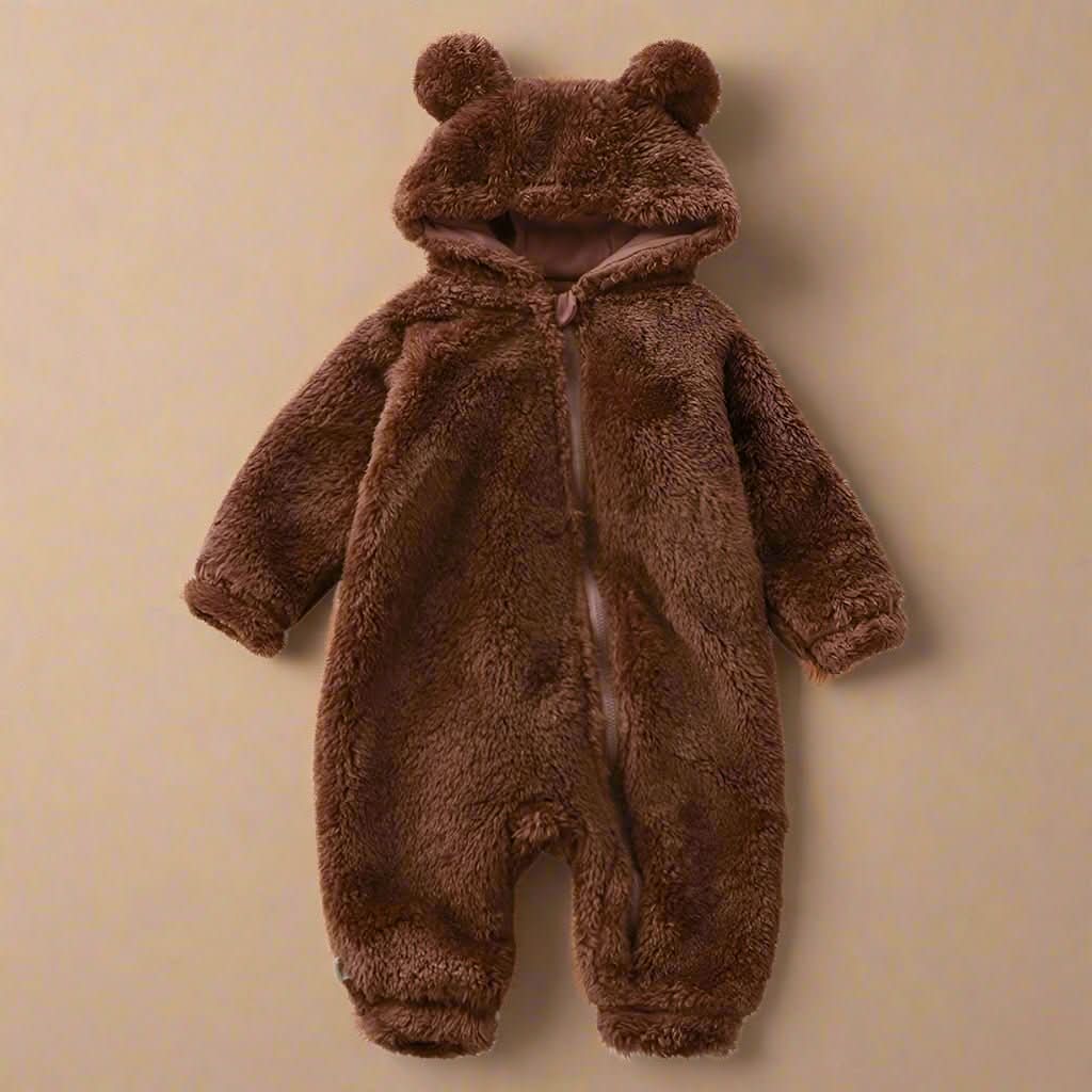 CozyCub Flannel Romper - Fluffy winter romper for babies - Image 3