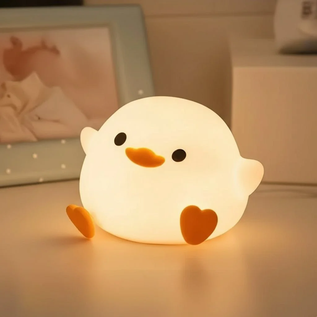 COZYDUCK – Cute Silicone Duck Lamp with Soft LED Night Light - Image 2