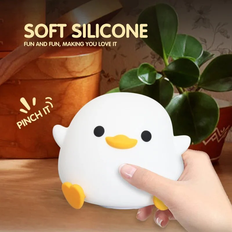 COZYDUCK – Cute Silicone Duck Lamp with Soft LED Night Light - Image 4