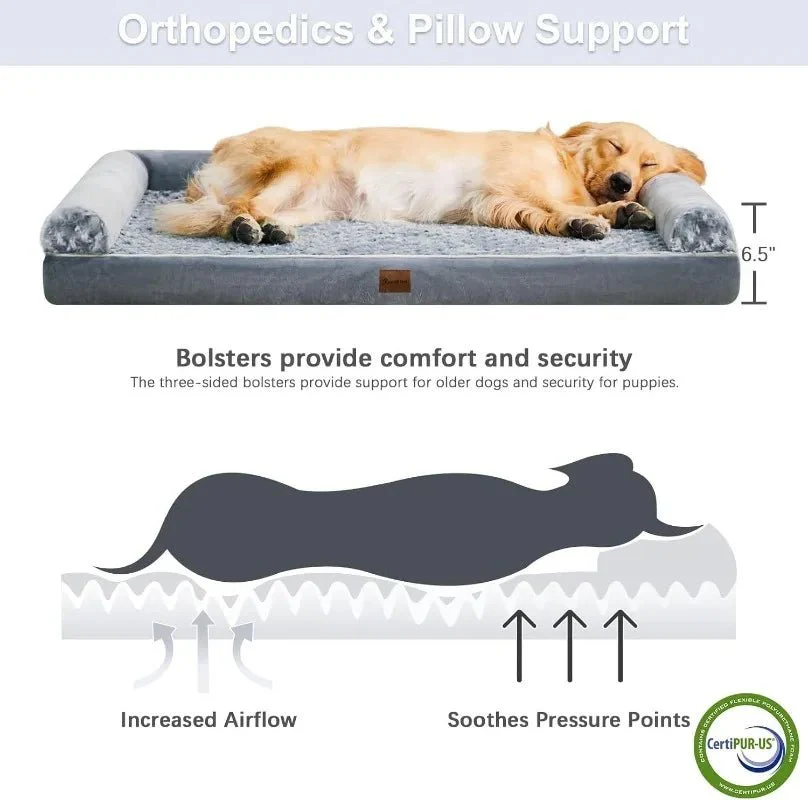 CRADLECORNER – orthopedic L-shaped dog bed with removable, waterproof cover - Image 3