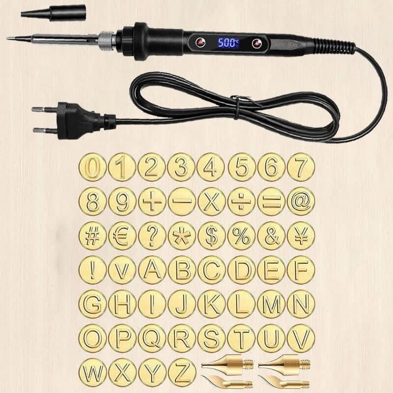 CraftMaster Pro Engraving Set | 58-piece Woodburning & Engraving Tool | Adjustable Temperature | DIY Craft Set | Wood, Leather & Metal - Image 7
