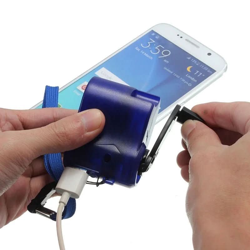 CRANKCHARGE – Portable Hand Crank Emergency Charger with USB & LED - Image 14