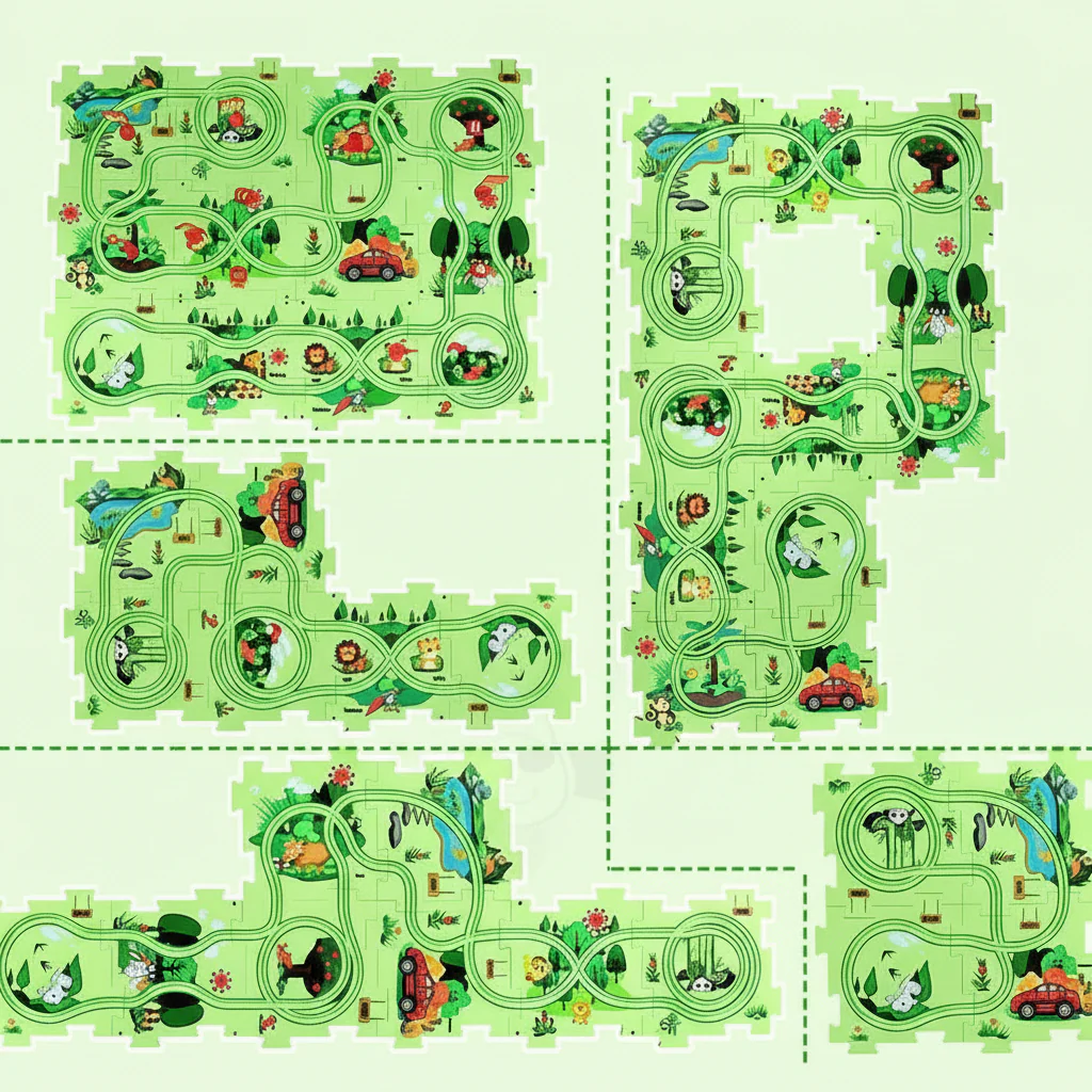 CreativeCraft Puzzle - Race track crafts and games for children - Image 6