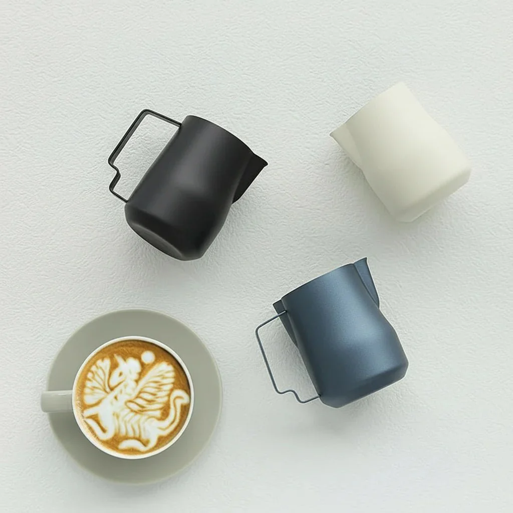 CREMAFLOW – Stainless Steel Milk Jug for Even Milk Foam - Image 3