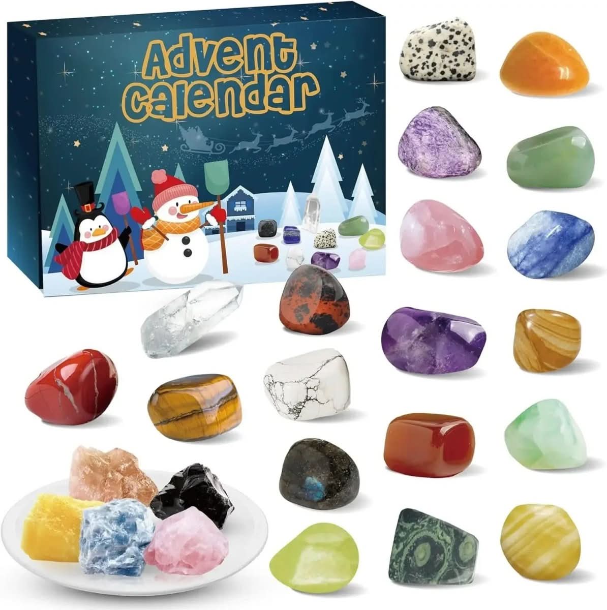 CRYSTAL ADVENT STONE CALENDAR 2025 – 24 natural gemstones for the Christmas countdown - Image 4