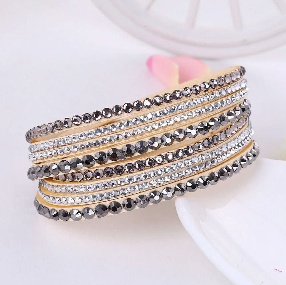CRYSTAL WRAP - Elegant wrap bracelet with crystals for women - Image 10