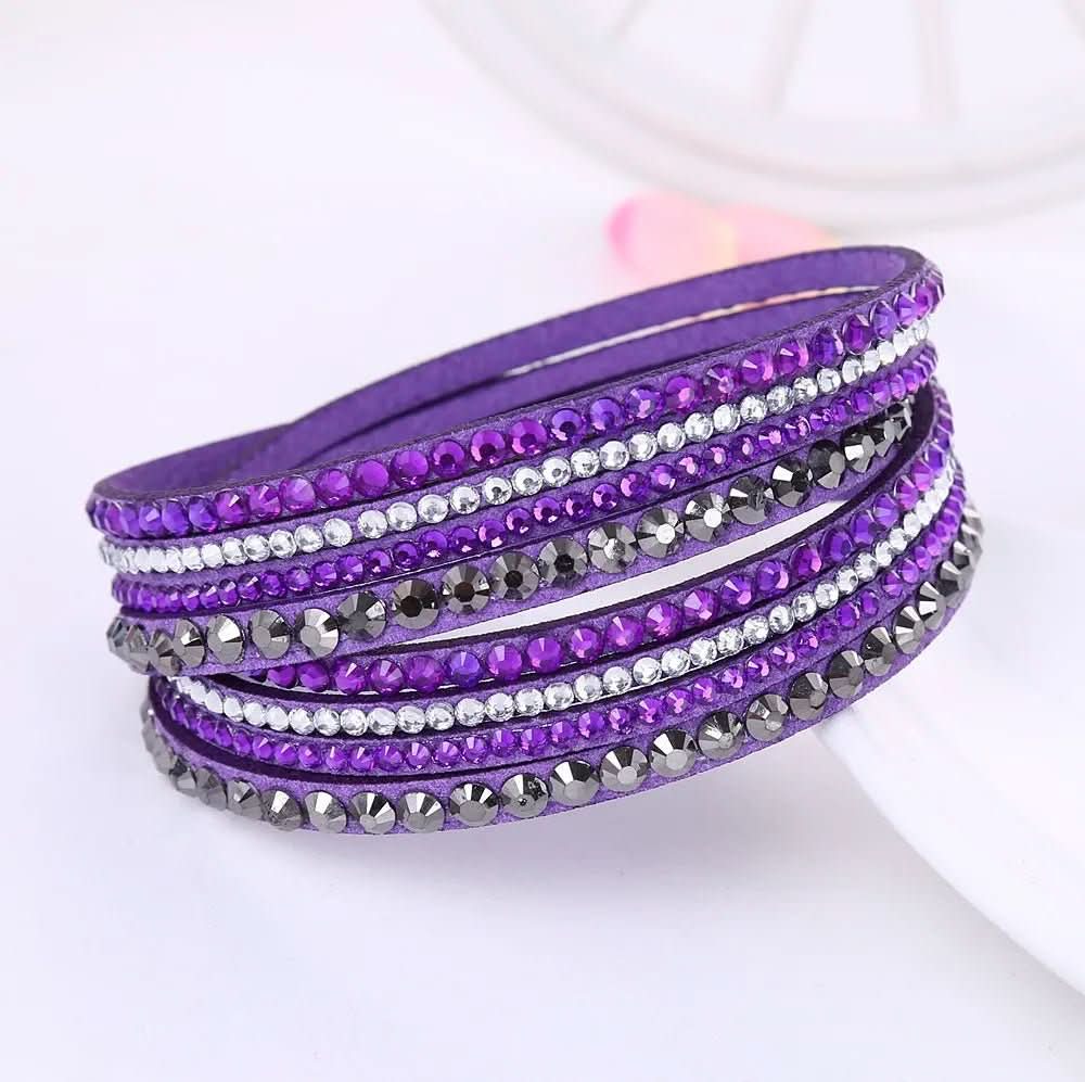 CRYSTAL WRAP - Elegant wrap bracelet with crystals for women - Image 3