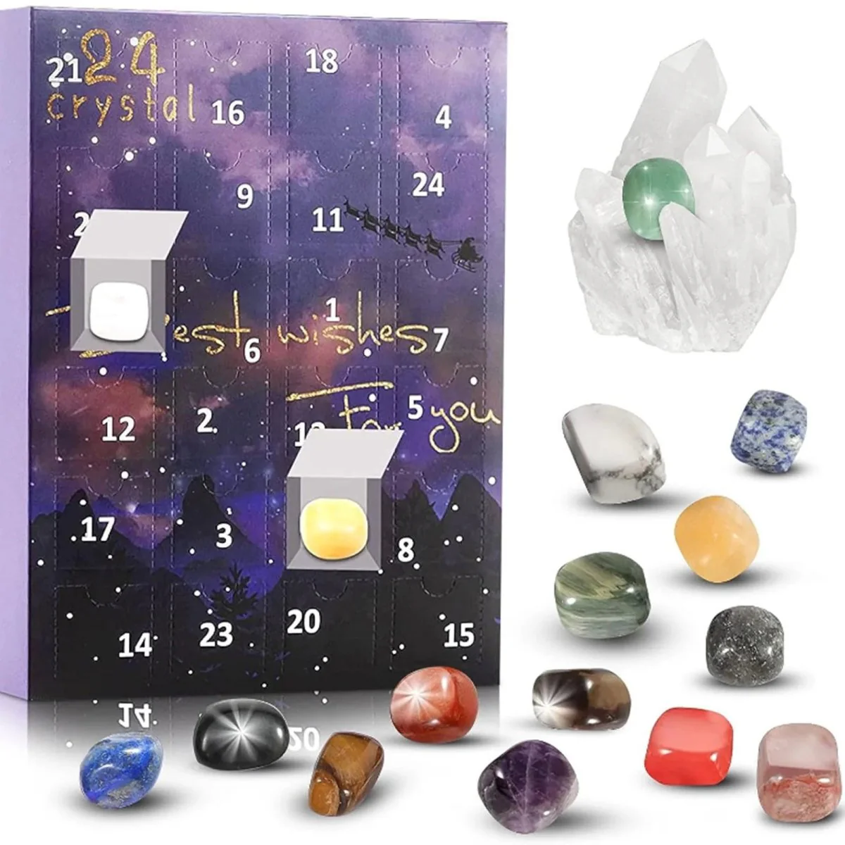 CRYSTALJOY – 2025 Advent calendar with natural stones & festive surprises - Image 10