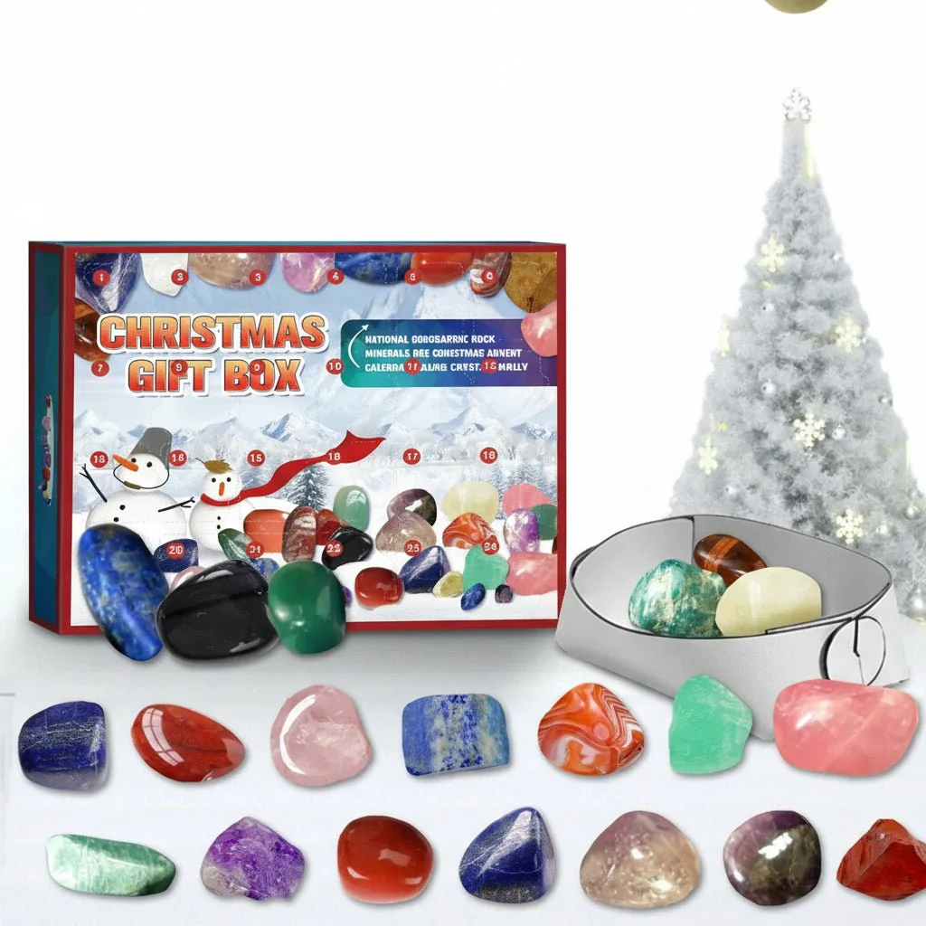 CRYSTALJOY – 2025 Advent calendar with natural stones & festive surprises - Image 2