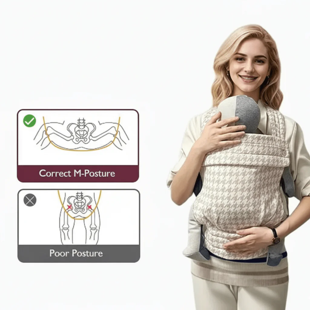 CUDDLEKIND – Ergonomic baby carrier with 4 adjustable positions and soft cotton - Image 5