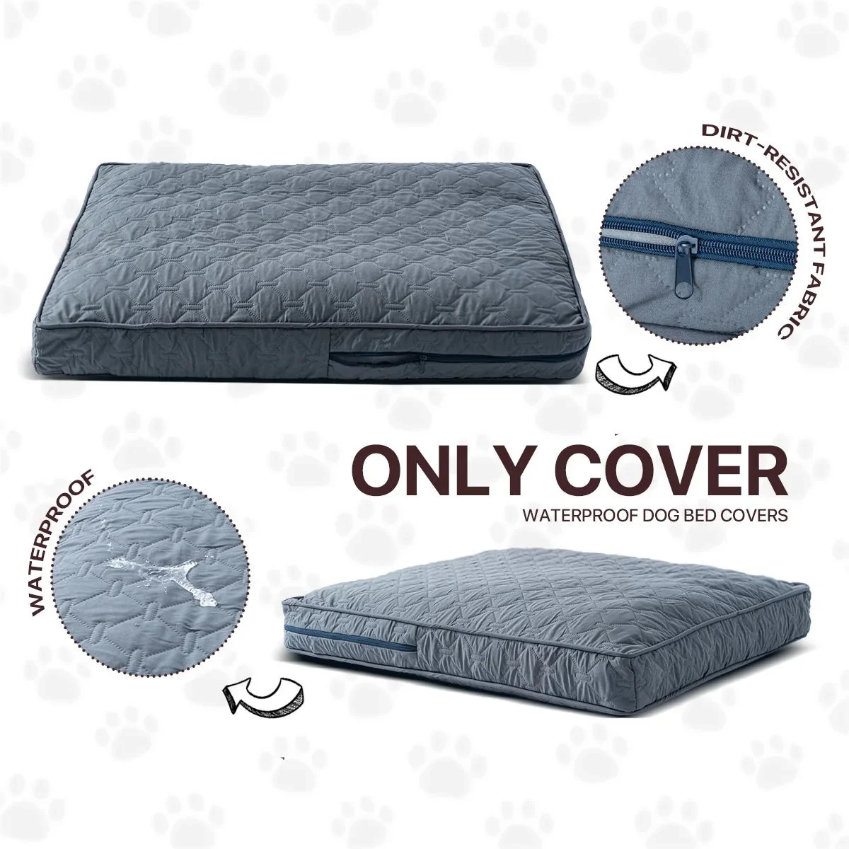 CUDDLETAIL COVER – cozy orthopedic dog bed cover for large dogs - Image 7