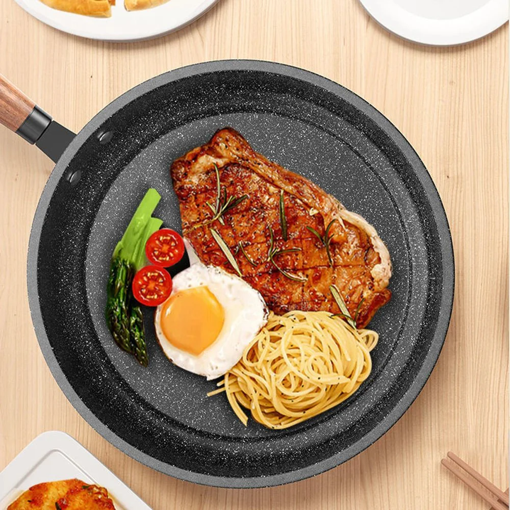 CUISTONE – 30 cm Maifan Stone Non-Stick Pan with Lid for Gas & Induction Stoves - Image 5