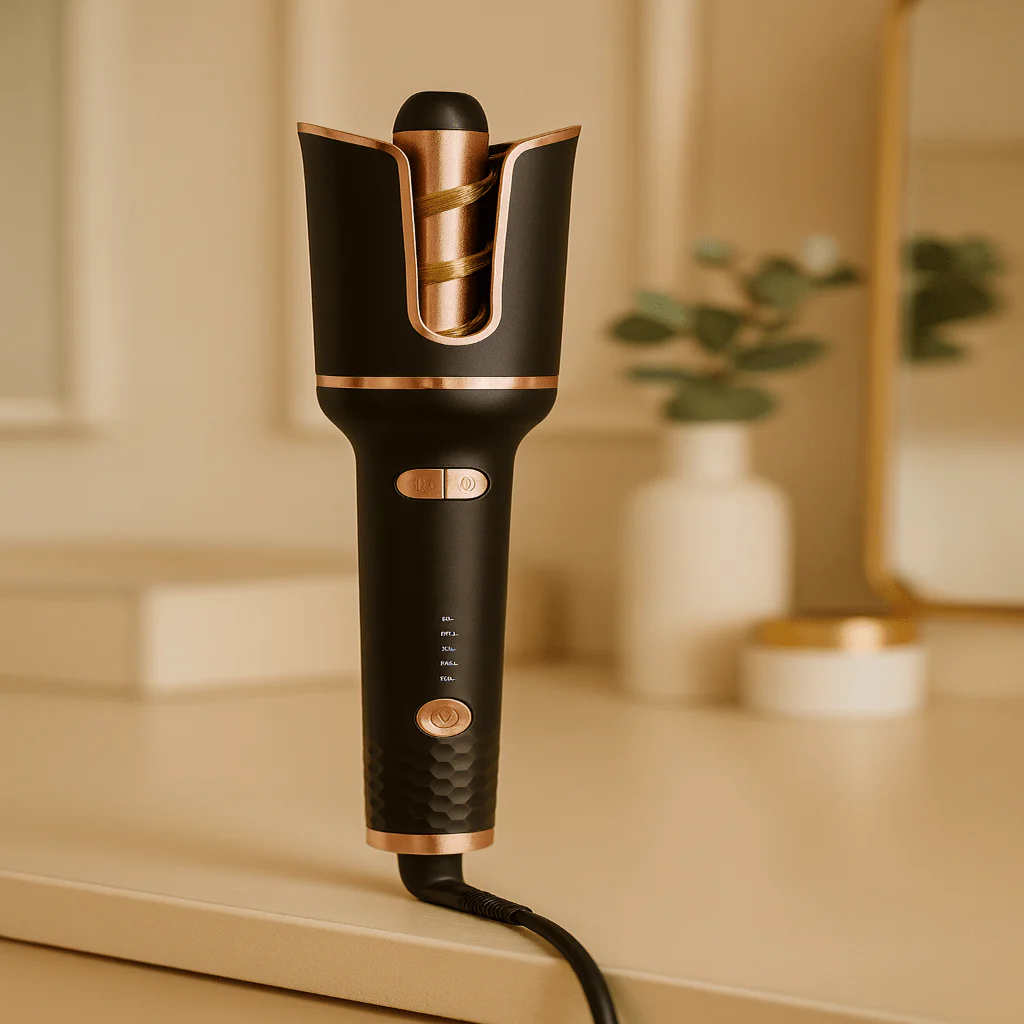CURLGENIUS – Automatic Ceramic Curling Iron with Rotating Barrel - Image 2